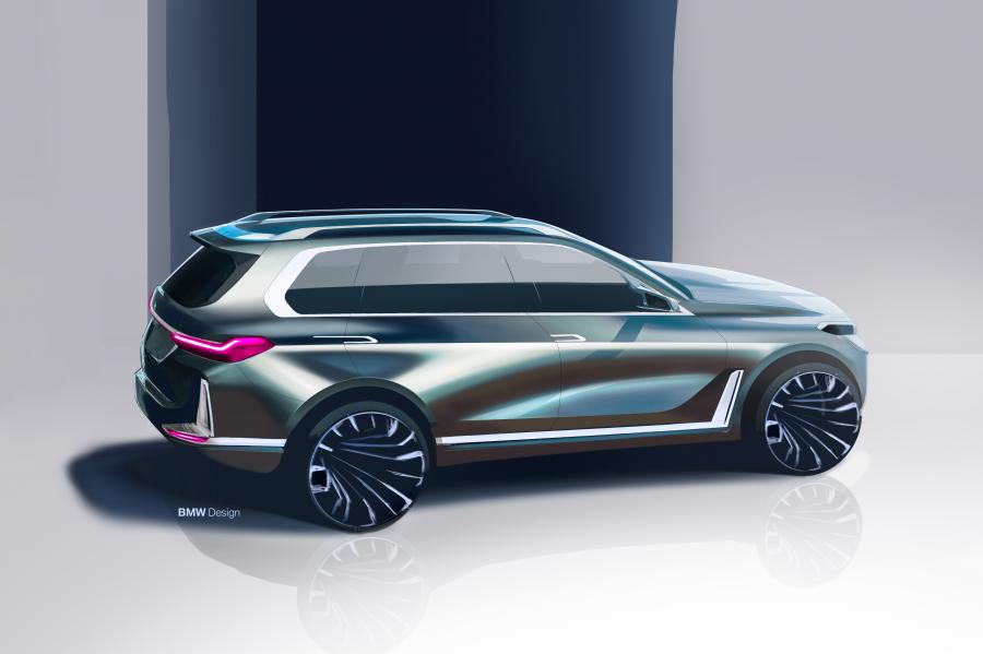 Эскиз BMW Concept X7 iPerformance 2017 года  (фото 27 из 40)
